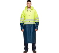Плащ сигнальный ООО Комус 3 класс, лимонный/темно-синий, 60-62/182-188 4670072274539 1673228