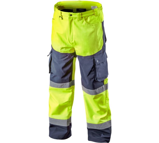 Светоотражающие брюки NEO Tools softshell желтые, размер XL 81-750-XL 1