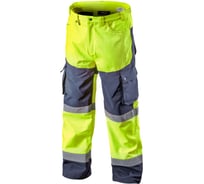 Светоотражающие брюки NEO Tools softshell желтые, размер L 81-750-L