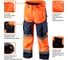 Светоотражающие брюки NEO Tools softshell оранжевые, размер XL 81-751-XL 2