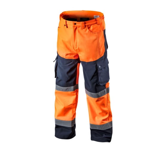 Светоотражающие брюки NEO Tools softshell оранжевые, размер L 81-751-L 1