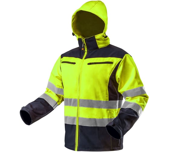 Светоотражающая куртка NEO Tools ткань Softshell, желтая 81-700-XL 1