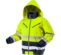 Утепленная светоотражающая куртка NEO Tools желтая, размер XXXL 81-710-XXXL
