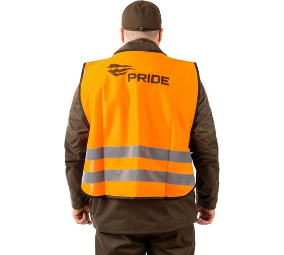 Жилет сигнальный PRIDE Egis полиэстер, размер 44-50 4610097095009