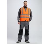 Жилет сигнальный Факел ProfLine Specialist с карманами СОП-4, Полиэфир, 130, оранжевый, размер 44-46 87489533.001