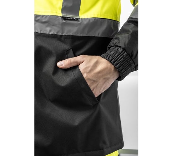 Куртка-парка сигнальная утепленная HOEGERT TECHNIK LEDA желтая, размер 3XL/58 HT5K330-3XL
