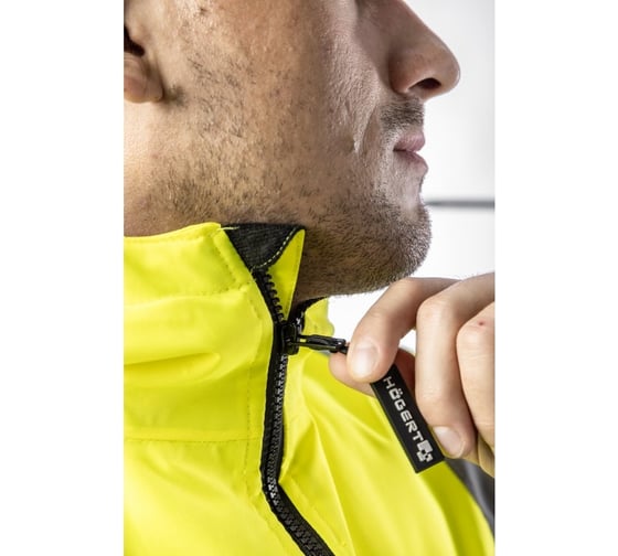 Куртка-парка сигнальная утепленная HOEGERT TECHNIK LEDA желтая, размер 3XL/58 HT5K330-3XL