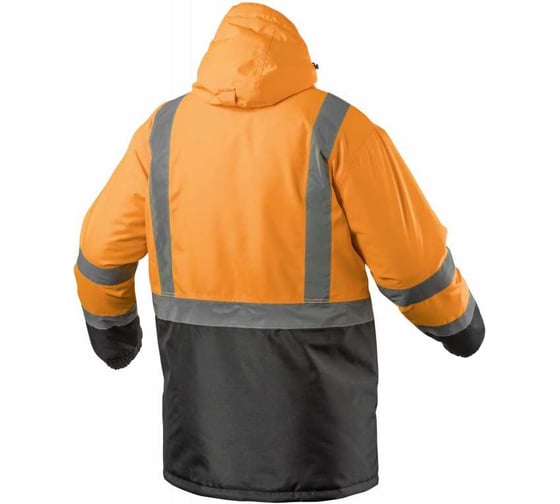 Куртка-парка сигнальная утепленная HOEGERT TECHNIK LEDA оранжевая, р.2XL (56) HT5K346-2XL