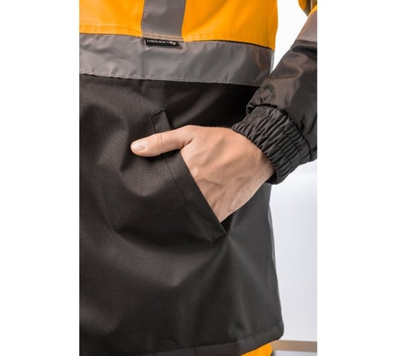 Куртка-парка сигнальная утепленная HOEGERT TECHNIK LEDA оранжевая, р.2XL (56) HT5K346-2XL