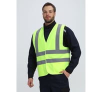 Жилет сигнальный ФАКЕЛ 87489534 ProfLine Specialist с карманами СОП-4 ткань полиэфир, 130, желтый 87489534.002