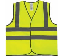 Сигнальный жилет ГРАНДМАСТЕР ГОСТ, 4 светоотражающие полосы, лимонный, XXXL/60-62, 610839
