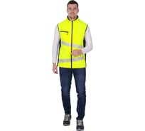 Мужской утепленный жилет Iform ACTIVE флуоресцентный желтый-синий (112-116, 182-188), Жил 005/112/182
