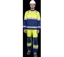 Мужской костюм ГК Спецобъединение РЕФЛЕКТ-1 сигнальный, от механических воздействий и ОПЗ (куртка, полукомбинезон), флу Кос 751/96/182