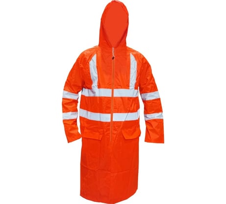 Плащ-дождевик SAMGRUPP сигнальный 2-СОП, ПВХ, оранжевый XXL (упаковка 10 шт) SAMC-056500001-10