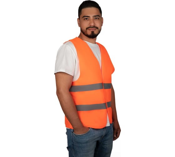 Жилет сигнальный SAMGRUPP (оранжевый) 56-58(XXXL)  (упаковка 500 шт) SAMC-022200004-500