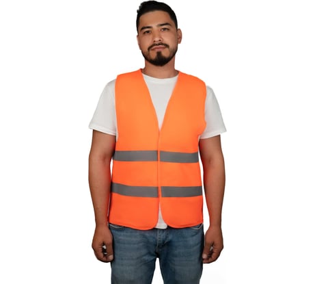 Жилет сигнальный SAMGRUPP оранжевый, 54-56 (XXL), 50 шт SAMC-022200002-50