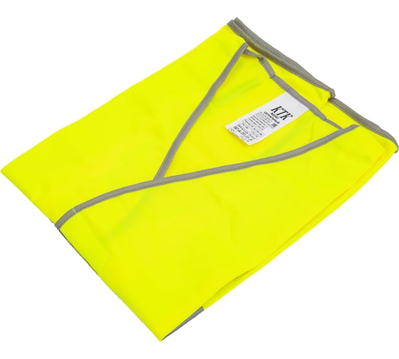 Жилет сигнальный Костромская Текстильная Компания тип 2 трикотажное полотно, 120, застежка велькро, лимон, XL (104-108), 170-176 4660319319338 1