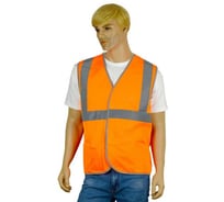 Жилет сигнальный Костромская Текстильная Компания тип 2 трикотажное полотно, 120, застежка велькро, оранжевый, L(96-100), 170-176 4680641970168