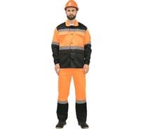 Летний мужской костюм ООО Комус лд01-КПК оранжевый/черный, р.56-58, рост 170-176 1002258