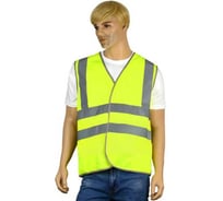 Жилет сигнальный Костромская Текстильная Компания тип 3э трикотажное полотно 100 г, застежка велькро, Лимон, M (88-92), 170-176 4680641983120
