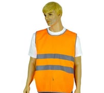 Жилет сигнальный Костромская Текстильная Компания тип 5 трикотажное полотно, 120, застежка велькро, Оранжевый, 108-128, 170-176 4680641987326