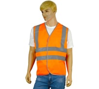 Жилет сигнальный Костромская Текстильная Компания тип 3а трикотажное полотно, 120, 350, застежка велкро, Оранжевый, XL (104-108), 170-176 4680641980228