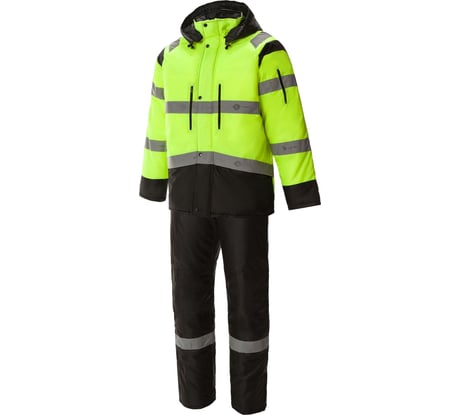 Утепленный костюм СОЮЗСПЕЦОДЕЖДА ПРЕМИУМ, черный/лимонный, р. 60-62, рост 182-188 2000000061689