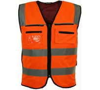 Сигнальный жилет для ИТР Brodeks оранжевый, размер XL MOD7ORRXL