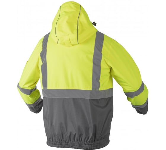 Светоотражающая летняя куртка HOEGERT TECHNIK NIMS, желтая, р.2XL HT5K246-2XL