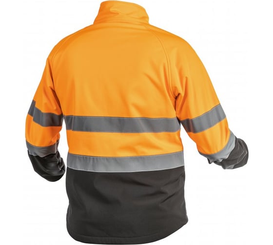 Светоотражающая куртка Softshell HOEGERT TECHNIK EXTER, оранжевая, размер S HT5K336-S