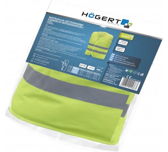 Светоотражающий жилет HOEGERT TECHNIK ORLA HT5K231-XL