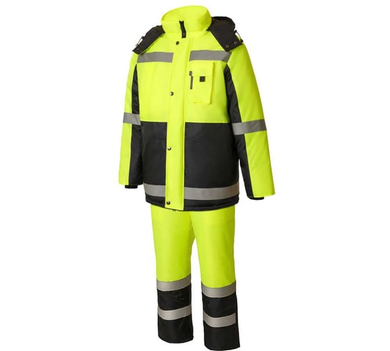 Костюм СОЮЗСПЕЦОДЕЖДА Магистраль утепленный с СВП тк.Оксфорд желтый/т.синий, 56-58/170-176 2000873819790 1