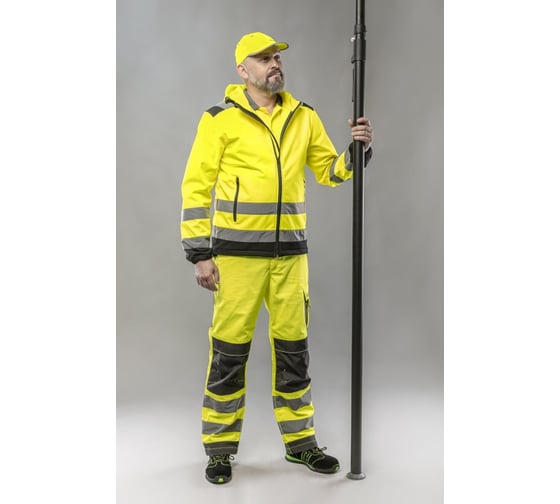 Светоотражающие штаны HOEGERT TECHNIK WERSE желтые, р. 3XL HT5K364-3XL