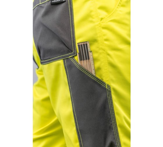 Светоотражающие штаны HOEGERT TECHNIK WERSE желтые, р. 3XL HT5K364-3XL
