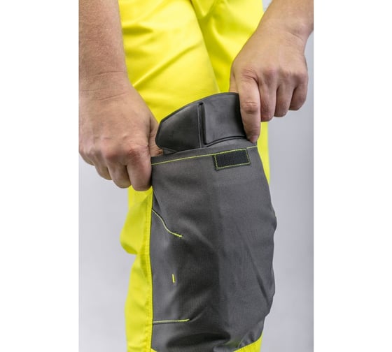 Светоотражающие штаны HOEGERT TECHNIK WERSE желтые, р. XL HT5K364-XL