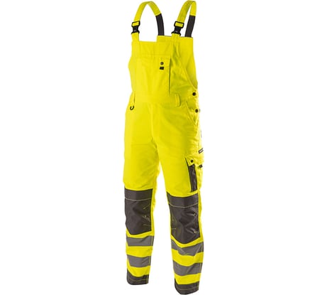 Светоотражающий полукомбинезон HOEGERT TECHNIK WERSE желтый, 3XL HT5K367-3XL