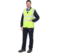 Жилет сигнальный лимонный FORT 4 СОП с карманами р.60-62 00501461743