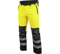 Светоотражающие штаны HOEGERT TECHNIK TRAUN Softshell желтые, р. M HT5K337-M
