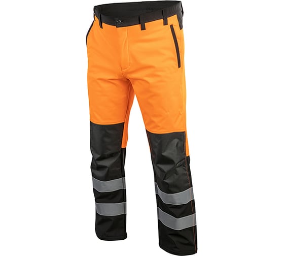 Светоотражающие штаны HOEGERT TECHNIK TRAUN Softshell оранжевые, р. XL HT5K338-XL