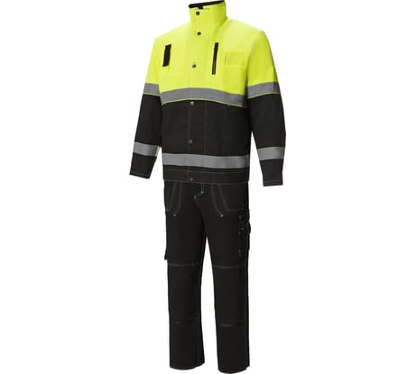 Костюм СОЮЗСПЕЦОДЕЖДА Премиум черный/лимонный, р. 52-54, рост 182-188 2000000065663