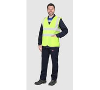 Жилет сигнальный FORT лимонный 4 СОП с карманами р.56-58 00501461940