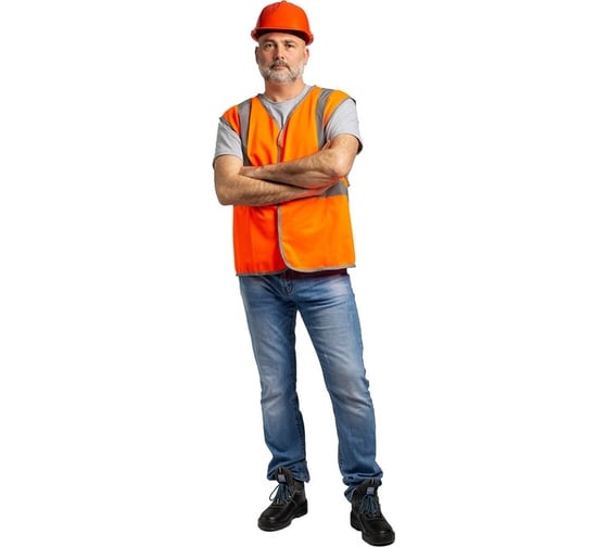 Сигнальный жилет Ф, оранжевый, р.120-124, рост 182-188 012-05-8 1
