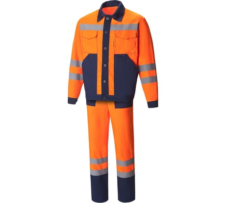 Костюм СОЮЗСПЕЦОДЕЖДА Магистраль с СВП оранжевый/темно-синий, р. 56-58 рост 182-188 480020201067 0480020201067