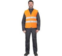 Жилет сигнальный СИРИУС SIRIUS кл.2, 2 СОП (трикотаж 120 гр/м2 карманы) оранжевый р.  L (96-100/170-176) 136233