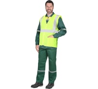 Жилет сигнальный СИРИУС SIRIUS кл.2, 3 СОП (трикотаж 120 гр/м2, карманы) лимонный р.3ХL (120-124/182-188) 136241