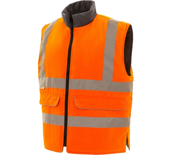 Жилет СОЮЗСПЕЦОДЕЖДА СПЕКТРОТЕК ПЛЮС сигнальный двухсторонний оранжевый, 64-66 (4XL) 4610358339736 1