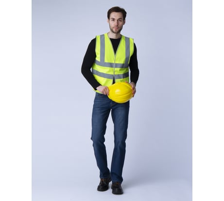 Сигнальный жилет с карманами Факел Неон СОП-4, тип 3, лимонный, 60-62/3XL 87469267.004