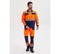 Костюм сигнальный РАССО Зарница куртка+ПК, оранж/синий (ткань смес.210), р.52-54/194-200 77508 (52/194)