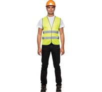 Жилет сигнальный Костромская Текстильная Компания тип 1э трикотажное полотно 100, 260, застежка велькро, Лимон, 3XL ( 120-124) , 170-176 4660319316726