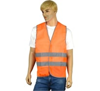 Жилет сигнальный Костромская Текстильная Компания тип 1э трик. полотно 100гр 260 застежка велькро Оранж, XL ( 104-108) , 170-176 4660319318348